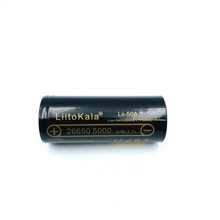 Baterie 26650 – Li-ion 3,7V 5000mAh – 50A