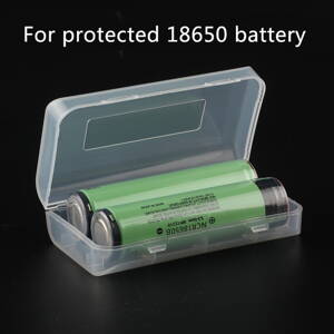 Pouzdro na 2ks baterie 18650 – plastové